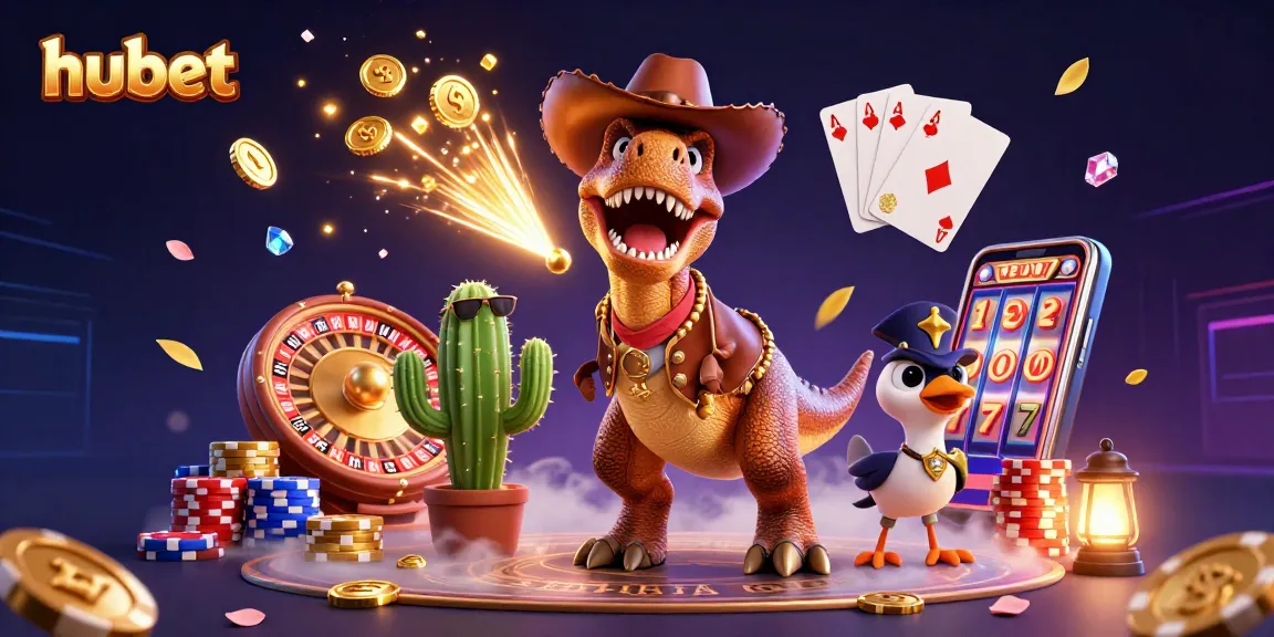 Engage in thrilling gameplay at hubet with vibrant casino elements and colorful characters.